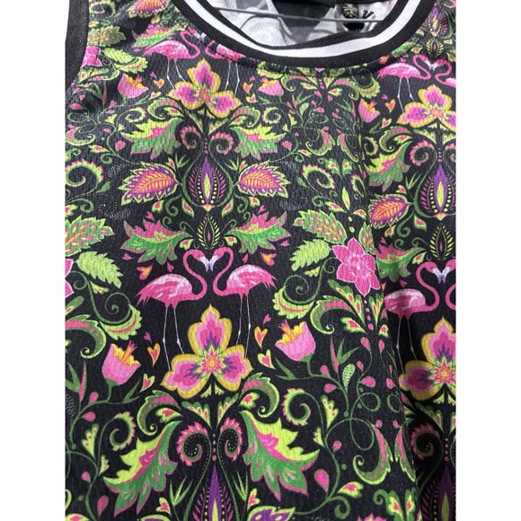 WeSC Flamingo-Go Wild Basketball Tank Top Unisex M NWT Vibrant Floral Streetwear - Picture 3 of 7